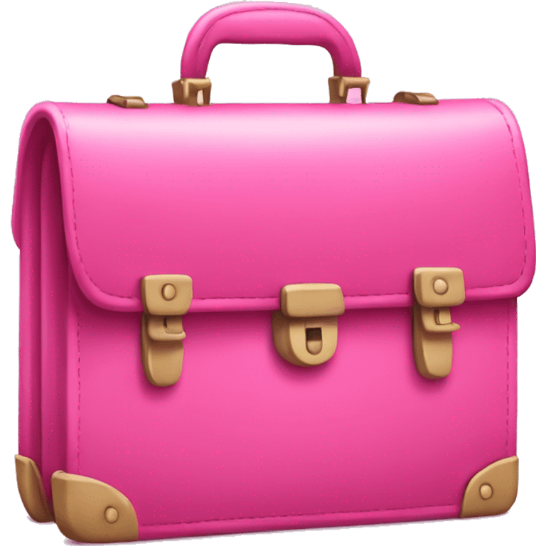 Pink briefcase emoji