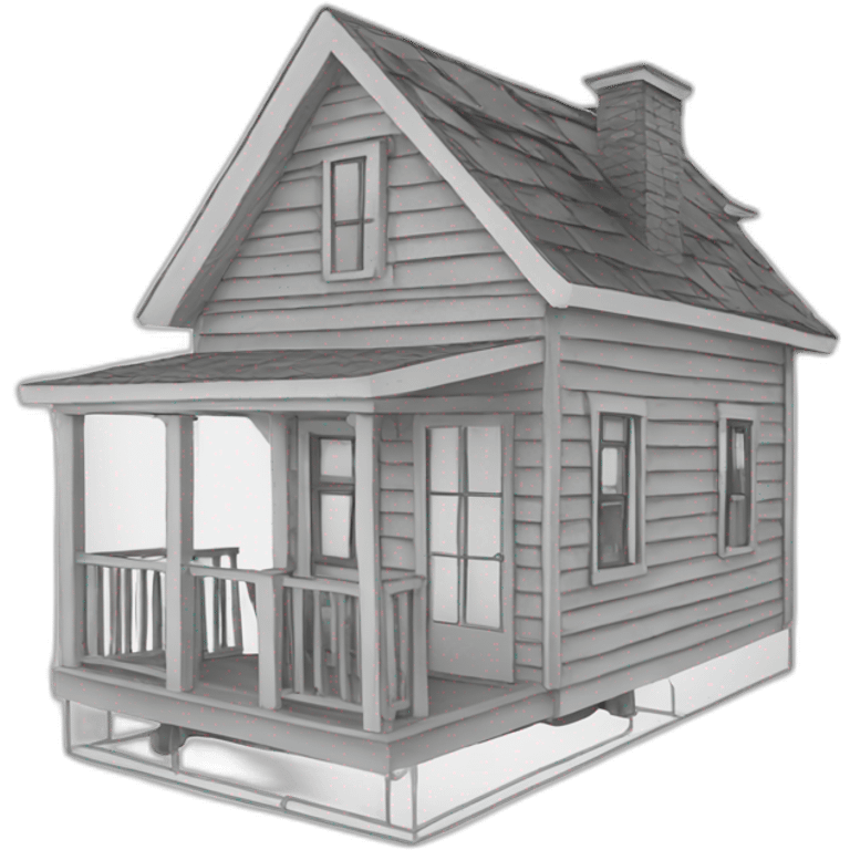 tiny house outline emoji