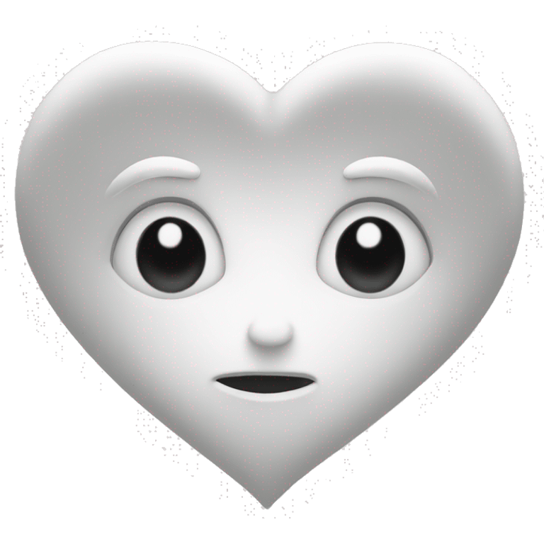 A white heart emoji