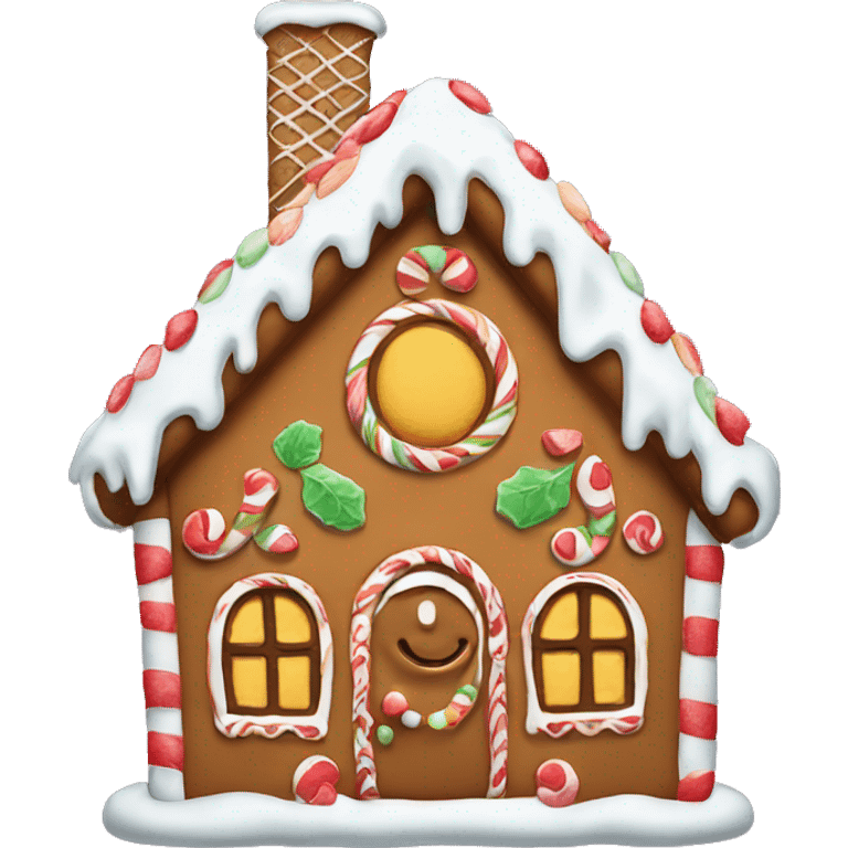 Gingerbread house emoji emoji