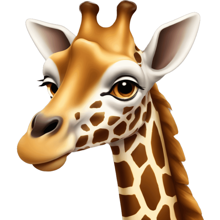 Girafe qui mange du chocolat emoji