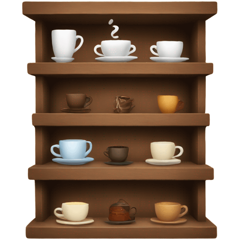 Cozy coffee shelf emoji