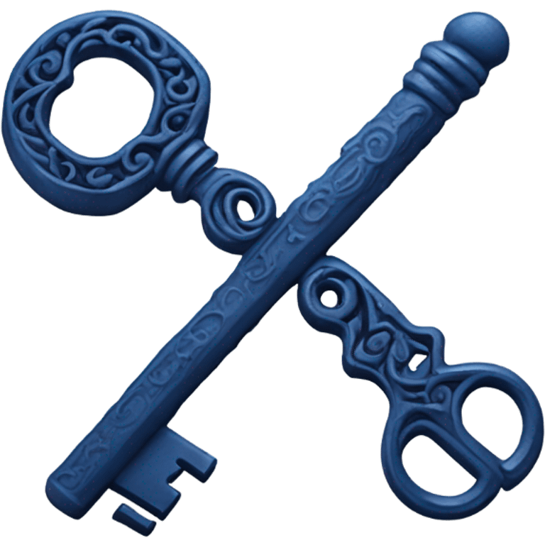 dark blue 
realistic 
key emoji