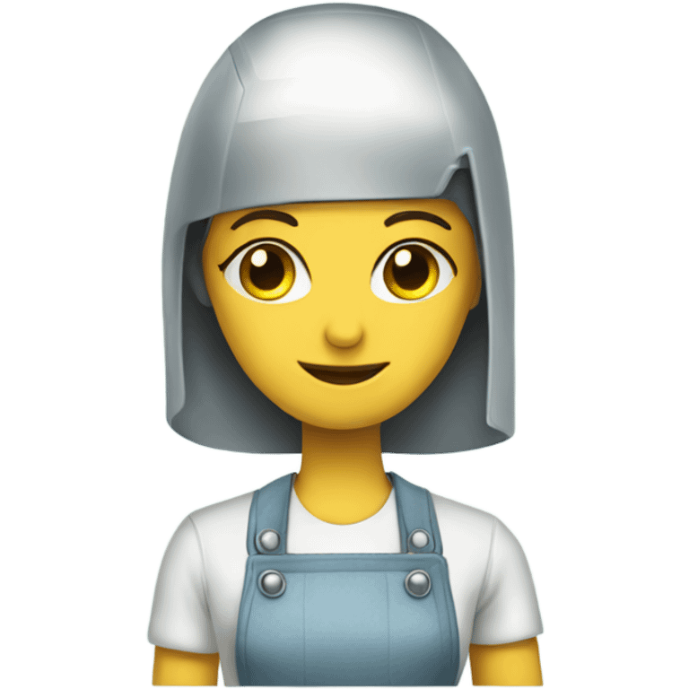 Robot housekeeper emoji