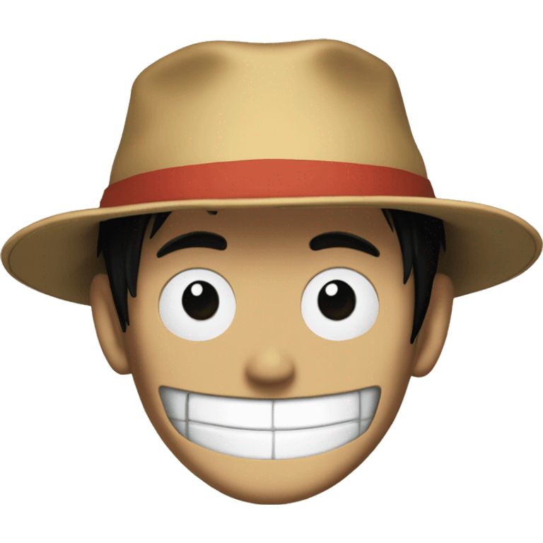 Chapeau de paille de luffy emoji