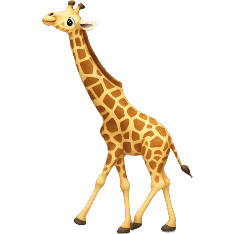 Giraffe dancing emoji