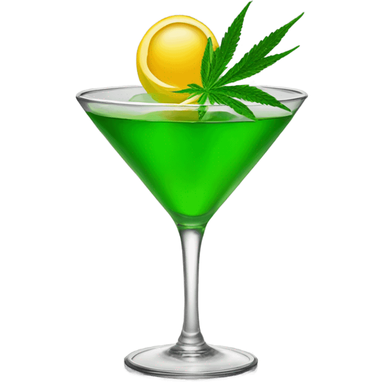 liquid marijuana cocktail emoji