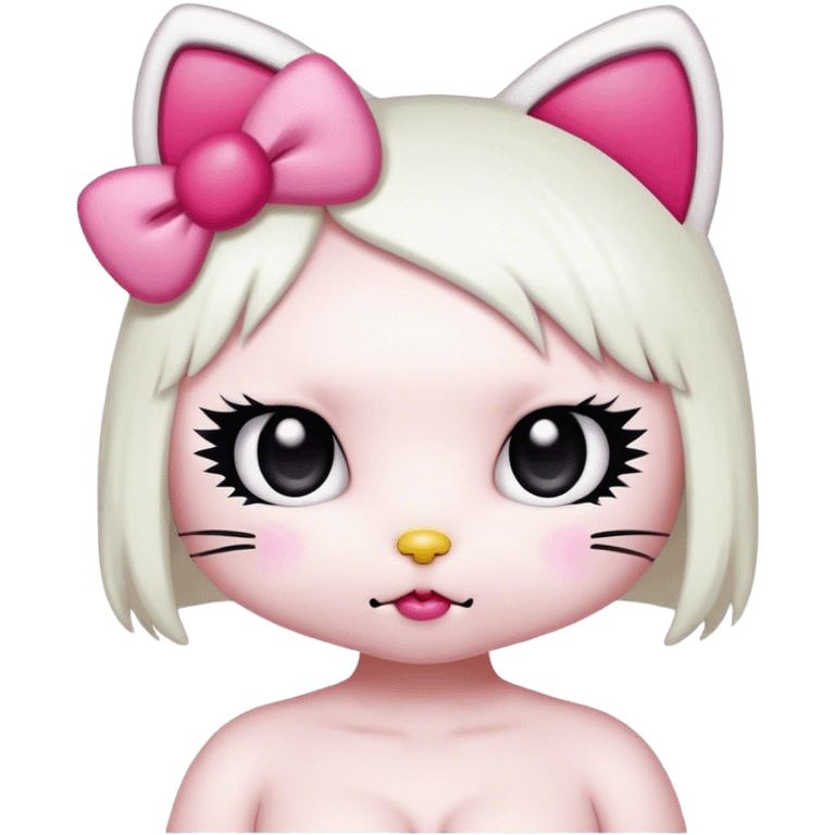  kawaii goth hello kitty emoji