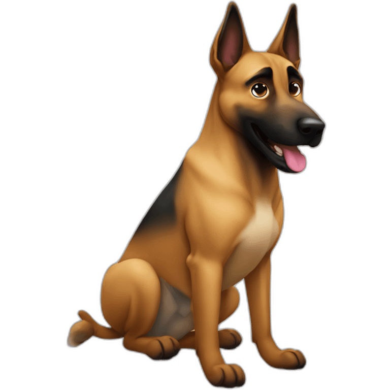 Malinois farting emoji