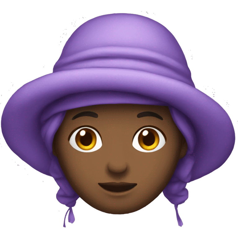 Purple bonnet  emoji