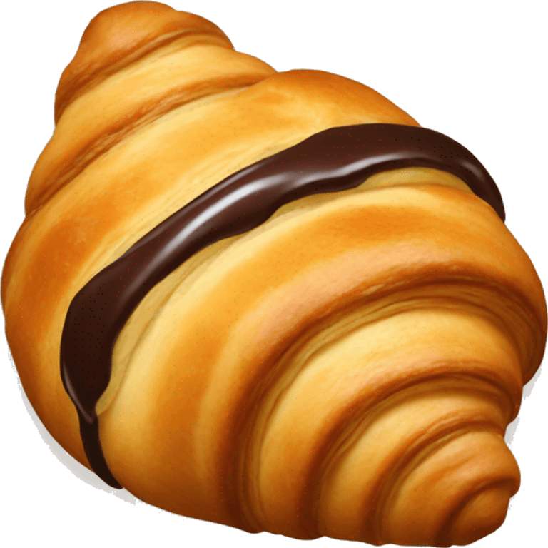 Croissant with chocolate  emoji