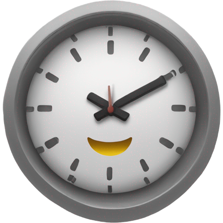 a clock with 5 p.m emoji