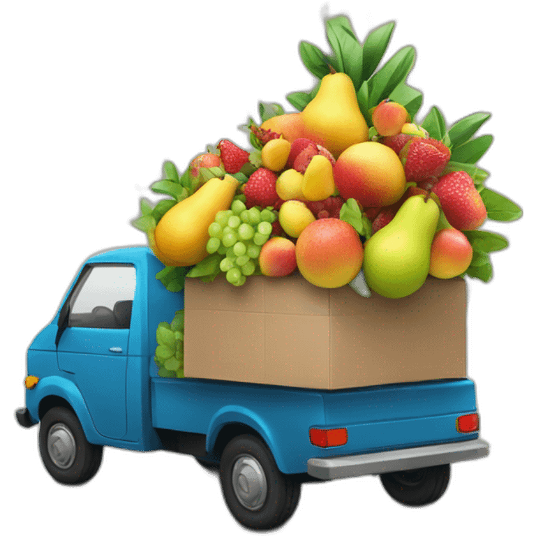 delivery-car-with-fruit-bouquet emoji