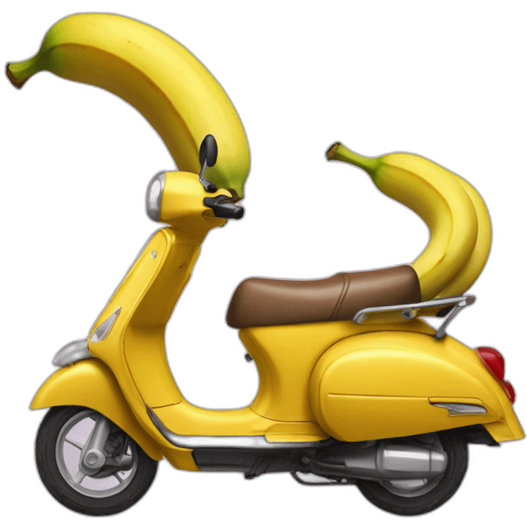 Banane sur scooter emoji