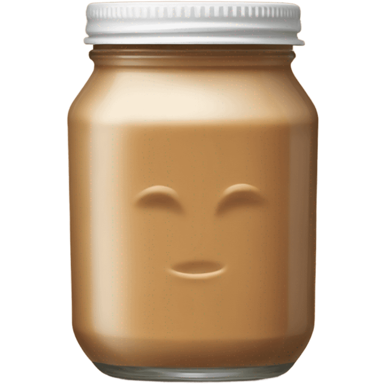 jar of almond butter without label emoji