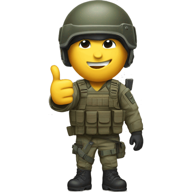 Special forces thumbs up emoji