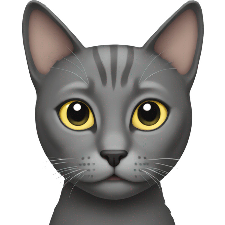 Grey cat emoji