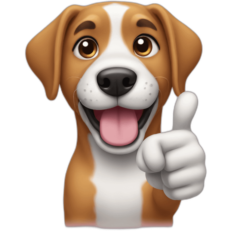 dog thumbsup emoji