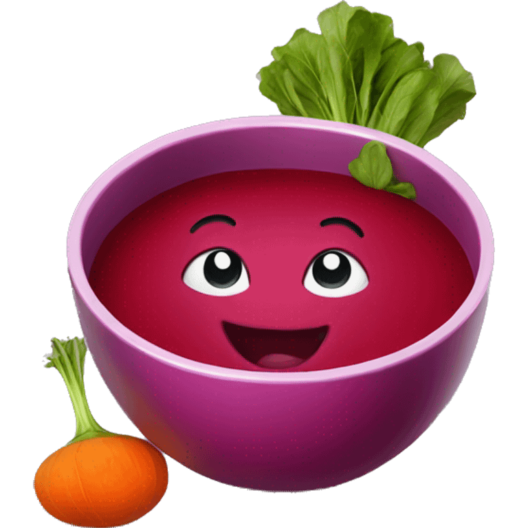 happy beet soup emoji