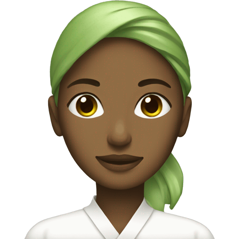 Women with Matcha emoji