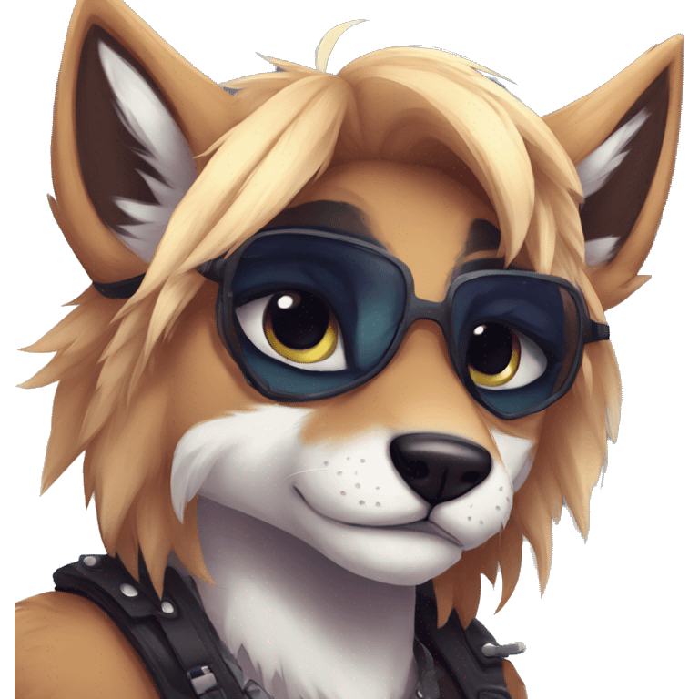 Edgy anthro furry by Falvie, LiLaiRa, AngieWolf emoji