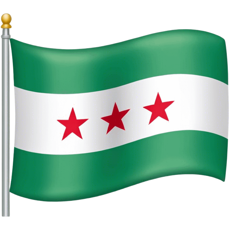 Green Syria flag emoji