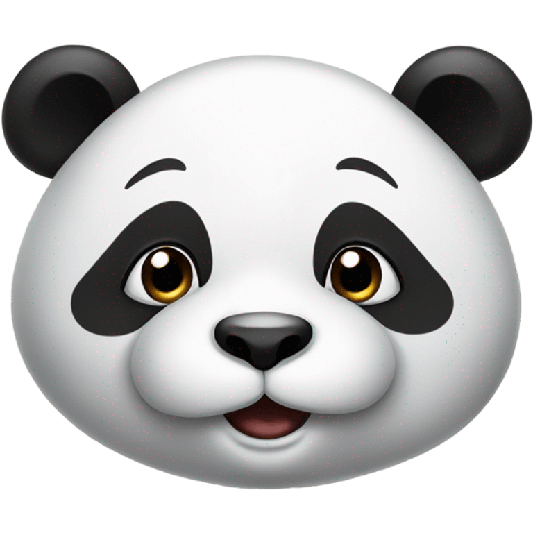 Funny panda emoji