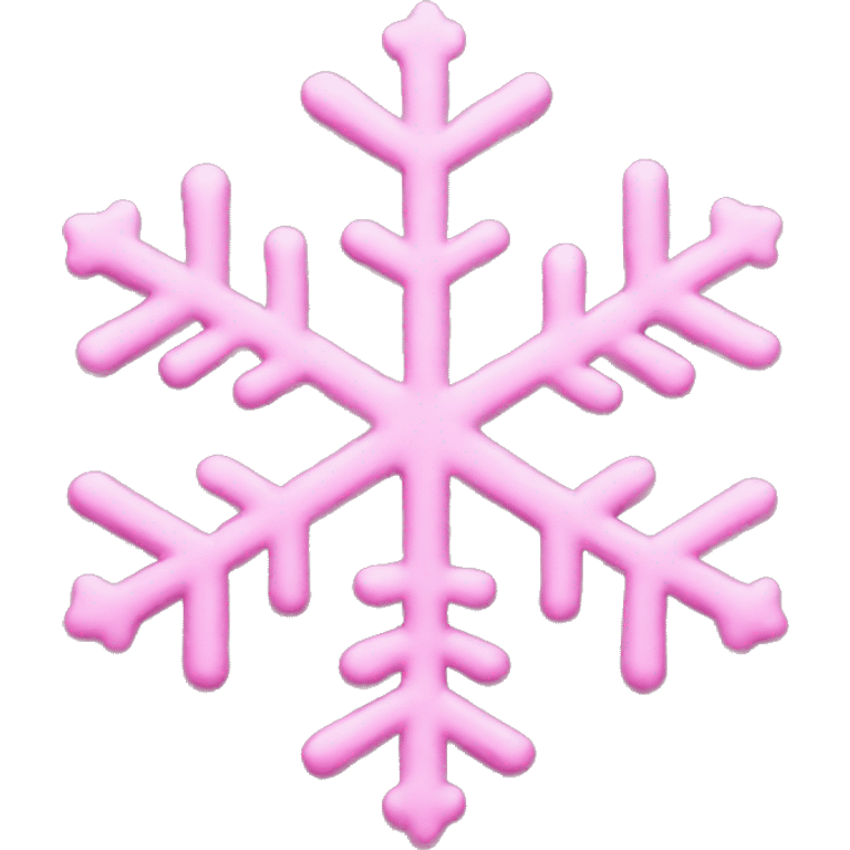 pink snow flakes emoji