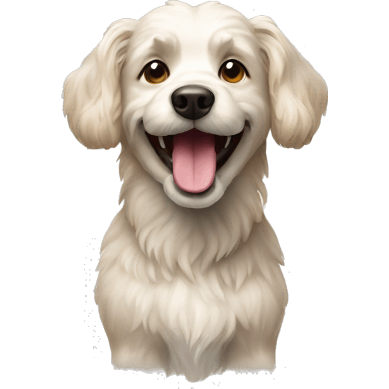 Happy caniche dog emoji