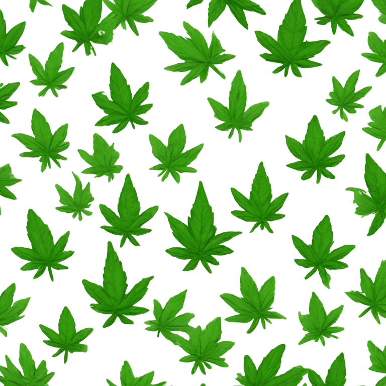 Weed leaf cannabis gnome emoji