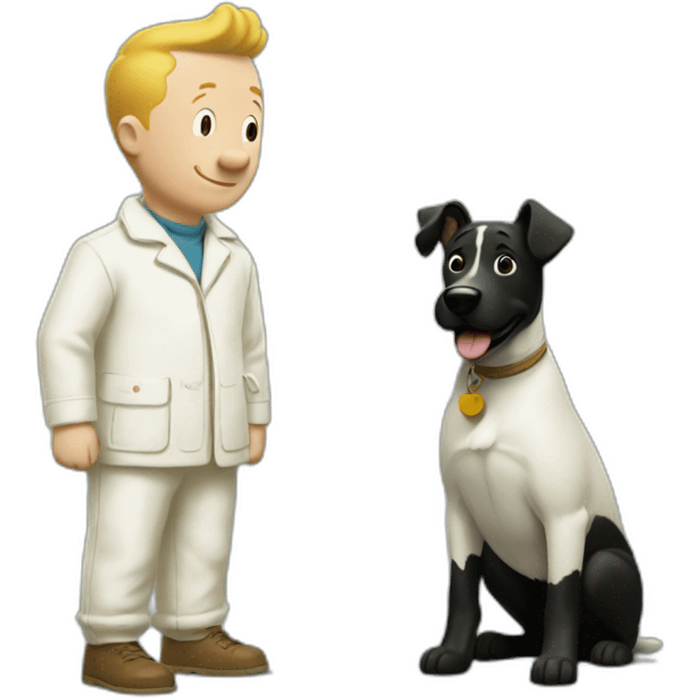 Tintin and milou emoji