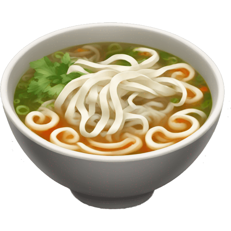 Pho Vietnamese noodle soup emoji