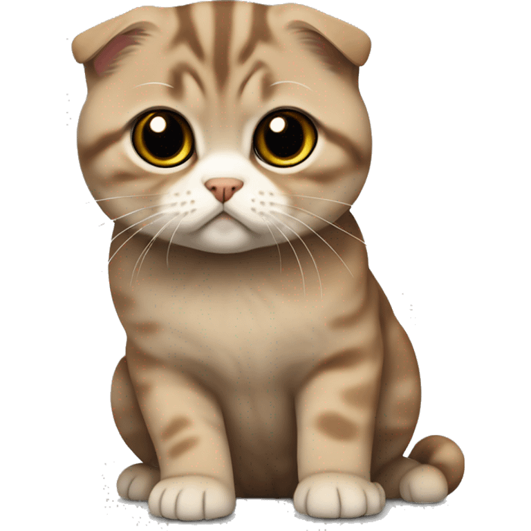 scottish fold brown emoji