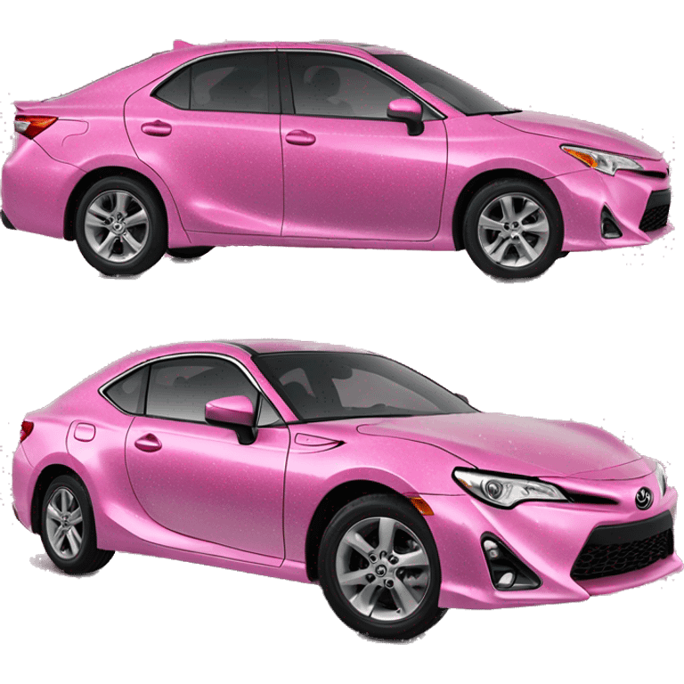 Pink ombre Toyota XSE with glitter  emoji