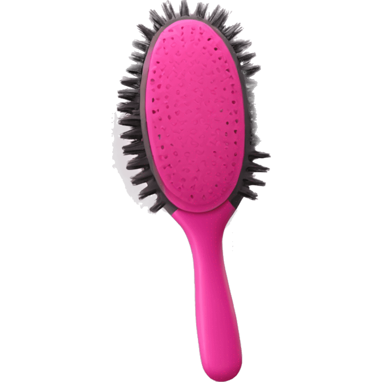 hair brush pink feminine emoji