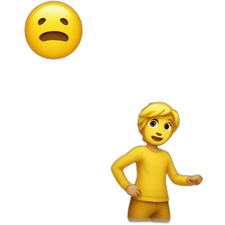 emojis jaune qui se pose des questions emoji