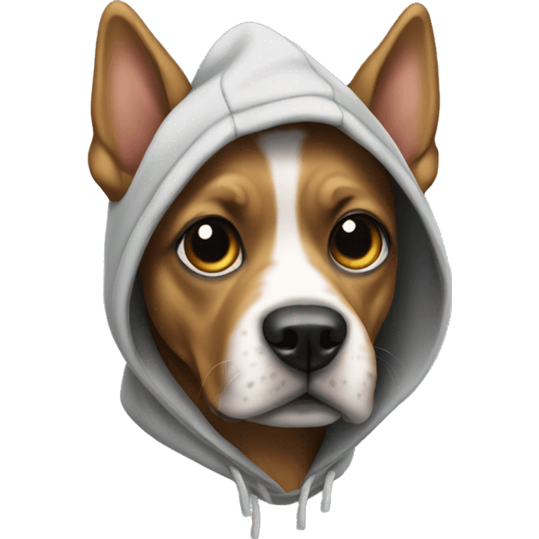 Dog with hoodie  emoji