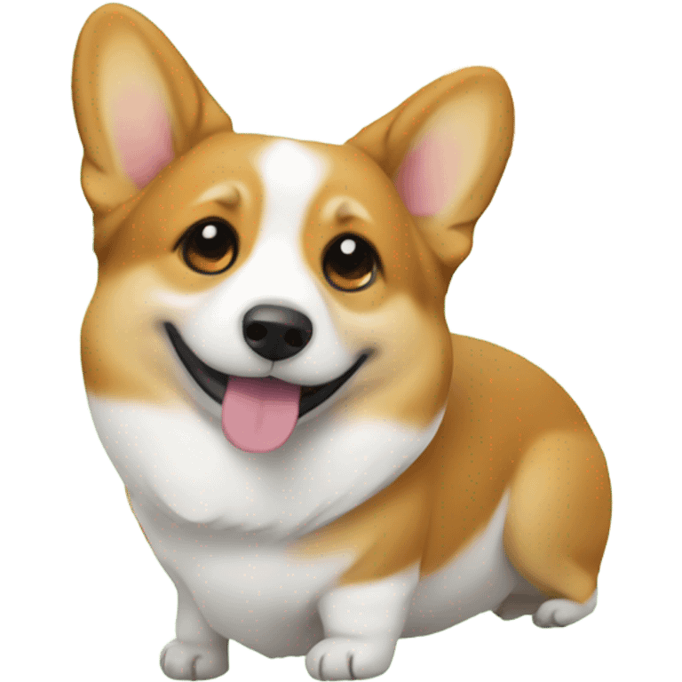 Corgi with green peppers emoji