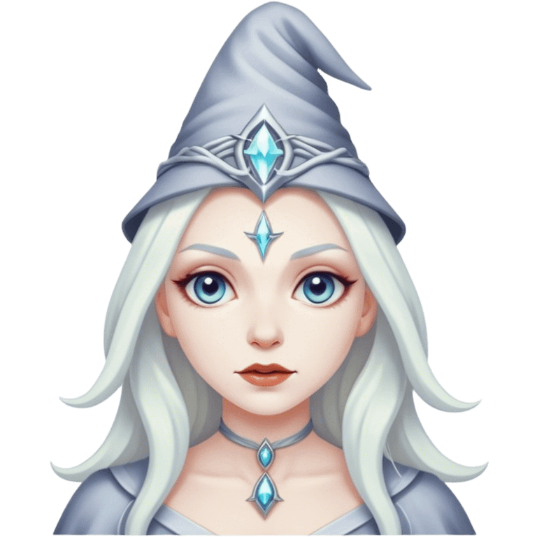 beautiful white witch emoji