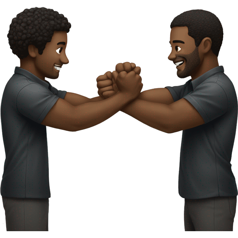 Two black people fist bumping  emoji