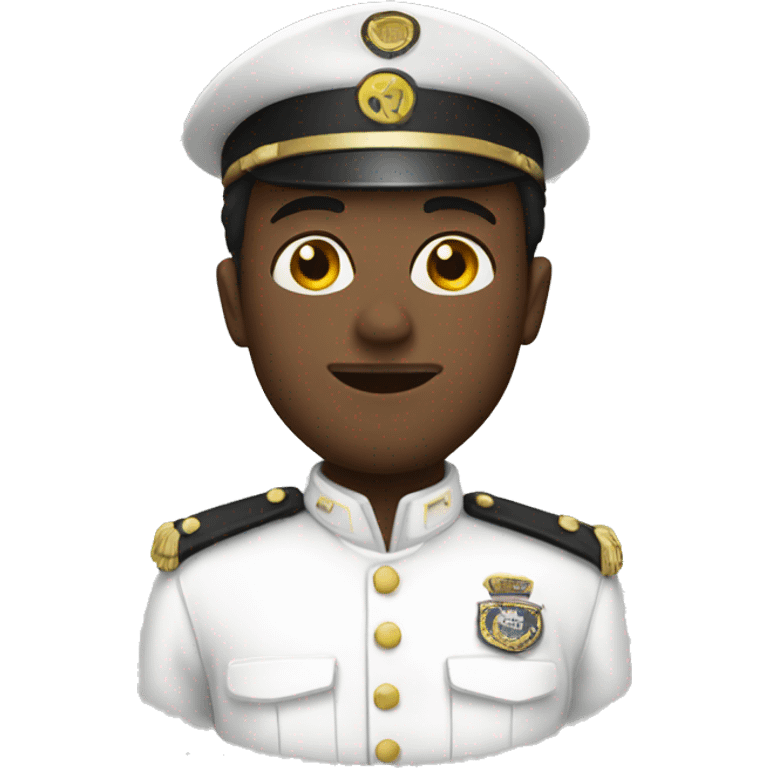 man with white uniform emoji