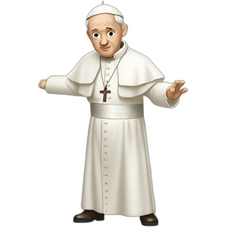 Pope Francis fight stance emoji