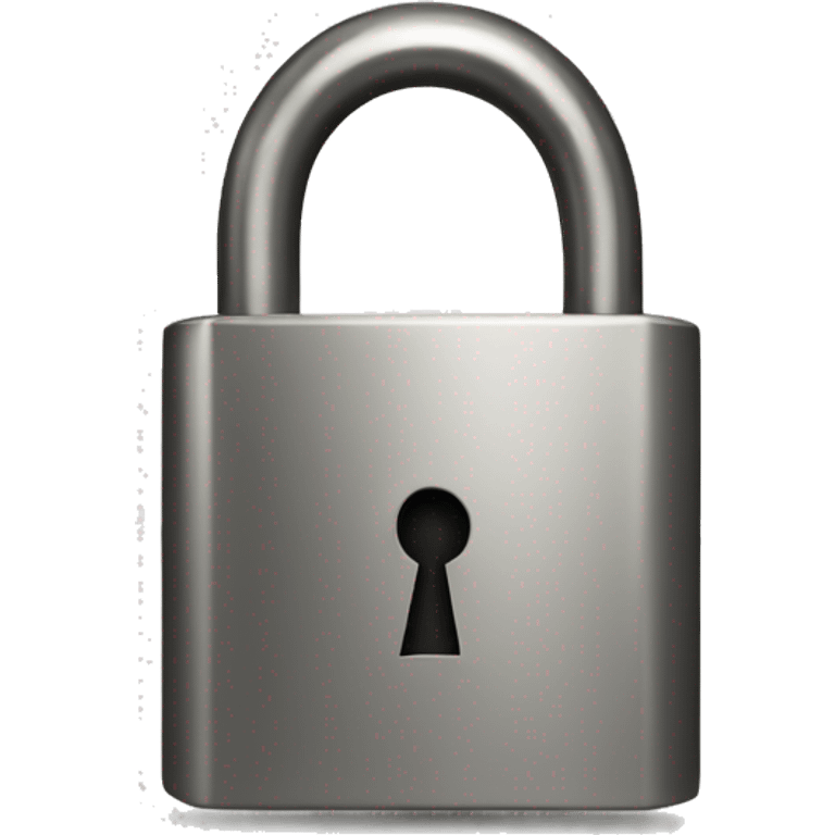 A padlock with the letter A engraved on it emoji