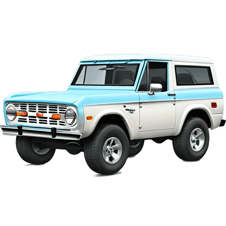 Ford bronco baby blue color emoji