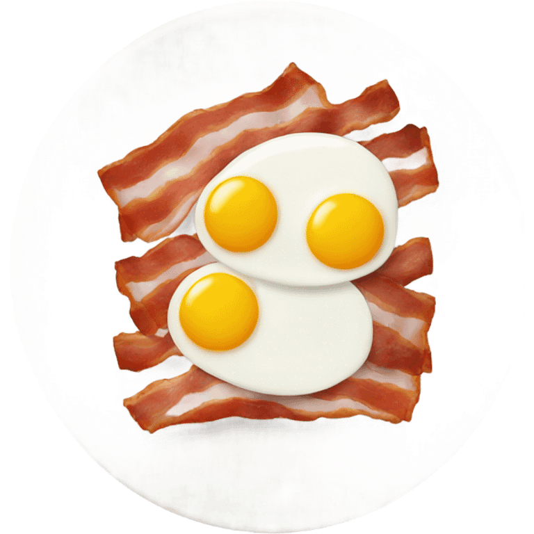 bacon and eggs plate emoji