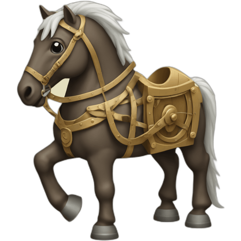 trojan horse on wheels emoji