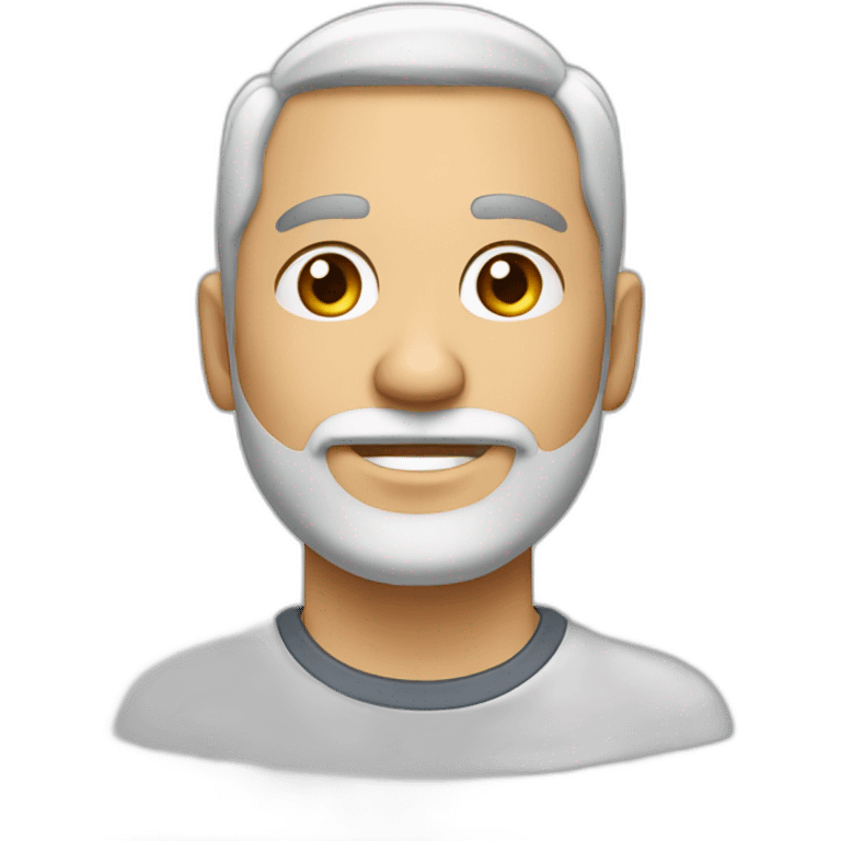 Hombre blanco de 36 años, sin cabello en la cabeza y con barba emoji