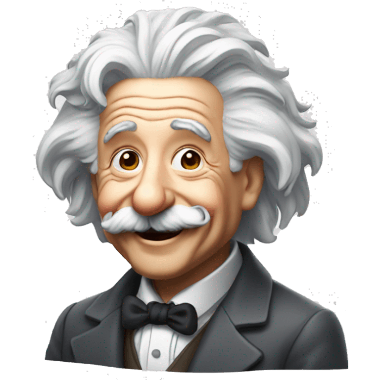 super happy albert einstein emoji