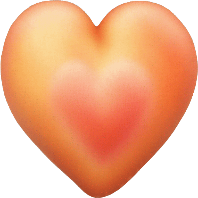 Heart peaches colour emoji