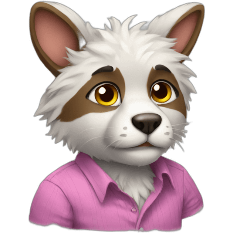 Furry Wearing a shirt emoji